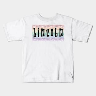 LGBTQ PATTERN AMERICA LINCOLN Kids T-Shirt